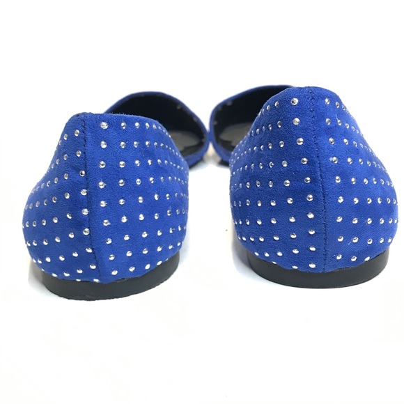{STEVE MADDEN} Elusions Blue Bling D'orsay Flats - Picture 11 of 15